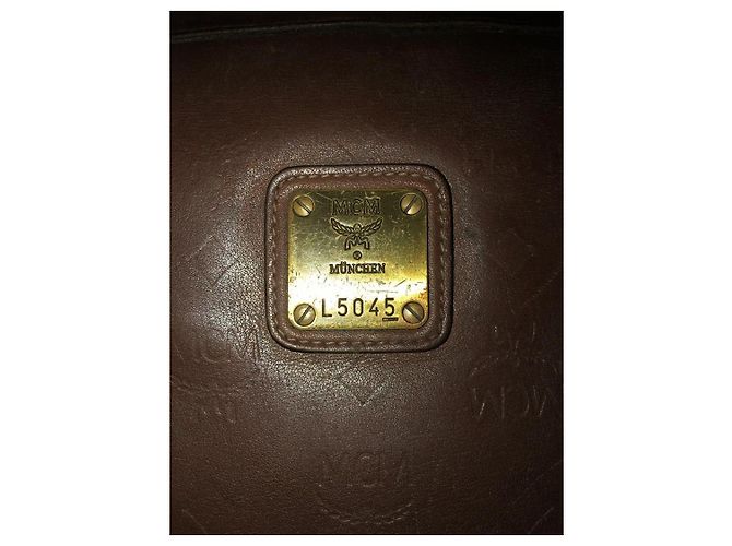 Borsa a Spalla MCM Visetos Marrone - vista 12