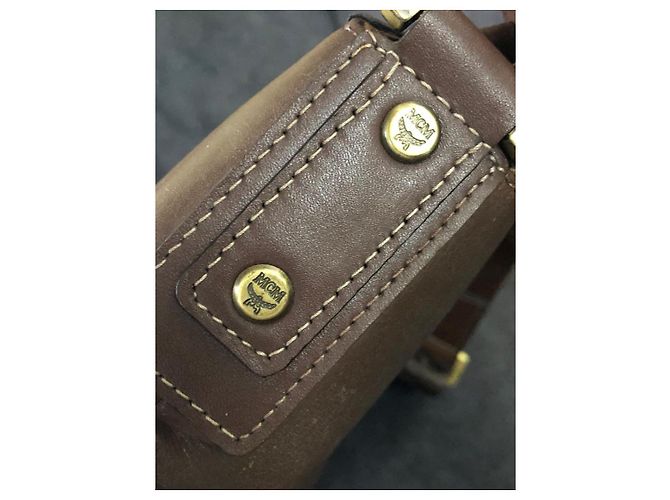 Borsa a Spalla MCM Visetos Marrone - vista 6