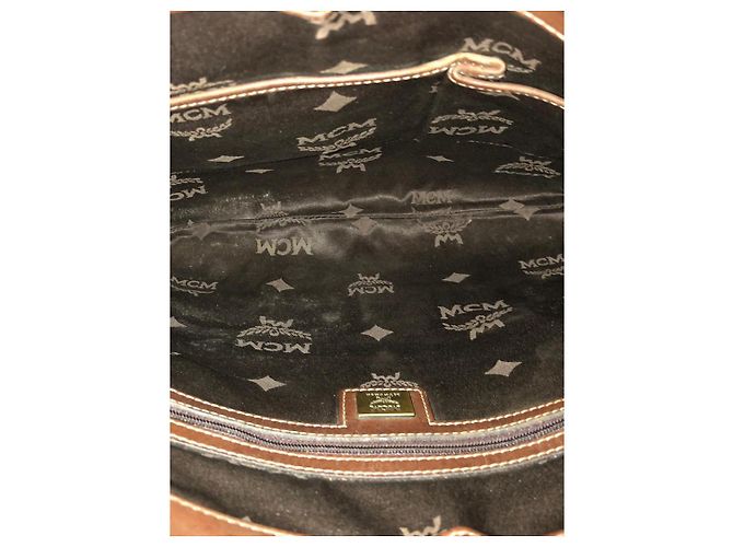 Borsa a Spalla MCM Visetos Marrone - vista 8