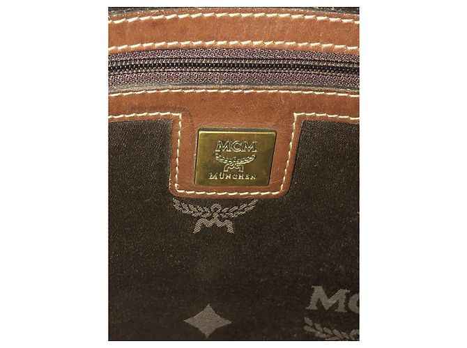 Borsa a Spalla MCM Visetos Marrone - vista 9