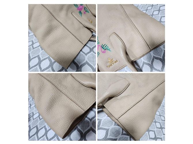 Prada Limited Edition bestickte Flamingo Tote Bag Beige - Ansicht 10