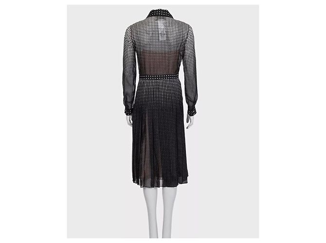 Schwarzes, tailliertes Seidenkleid Gucci 2024 NWT - IT40/S gebraucht - Ansicht 3