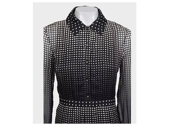 Schwarzes, tailliertes Seidenkleid Gucci 2024 NWT - IT40/S gebraucht - Ansicht 4