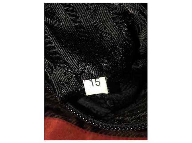 Borsa a Spalla in Nylon Prada Rosso - vista 10