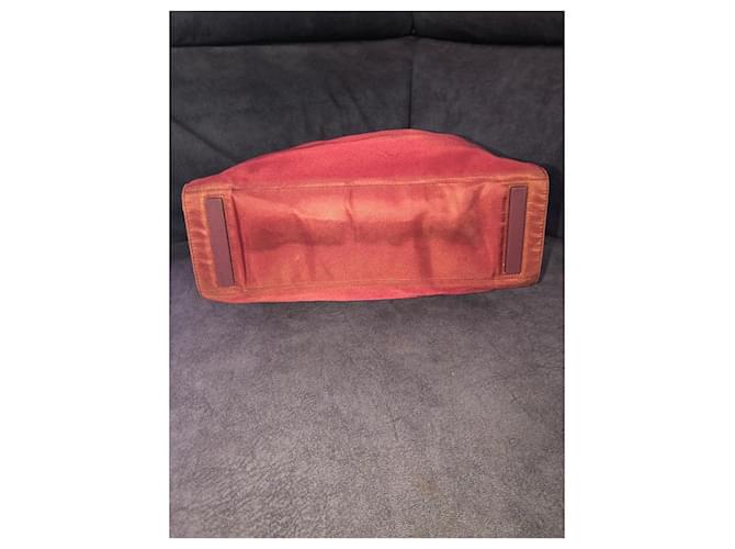 Borsa a Spalla in Nylon Prada Rosso - vista 4