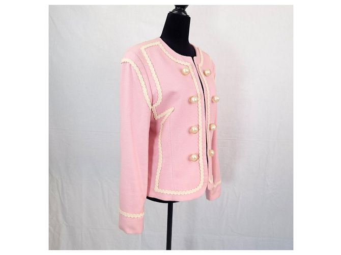 Moschino Cheap And Chic Moschino rosa Jacke mit Gänseblümchenfutter 1990er Pink - Ansicht 10