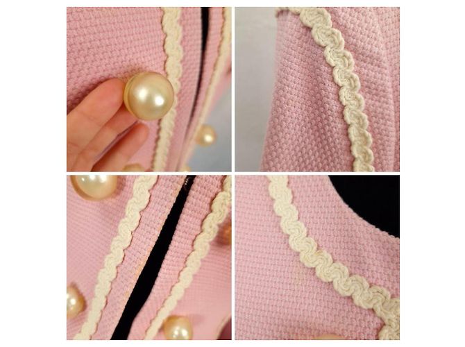 Moschino Cheap And Chic Moschino rosa Jacke mit Gänseblümchenfutter 1990er Pink - Ansicht 12