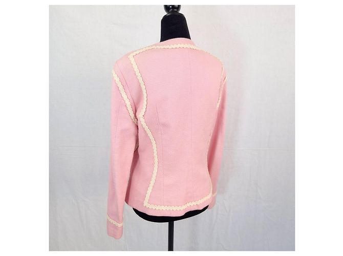 Moschino Cheap And Chic Moschino rosa Jacke mit Gänseblümchenfutter 1990er Pink - Ansicht 2