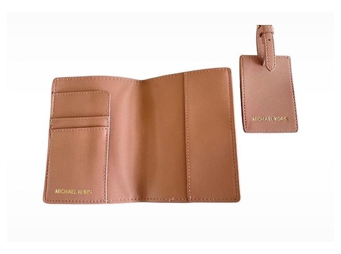 Conjunto de viaje en cuero Michael Kors Rosa - vista 3