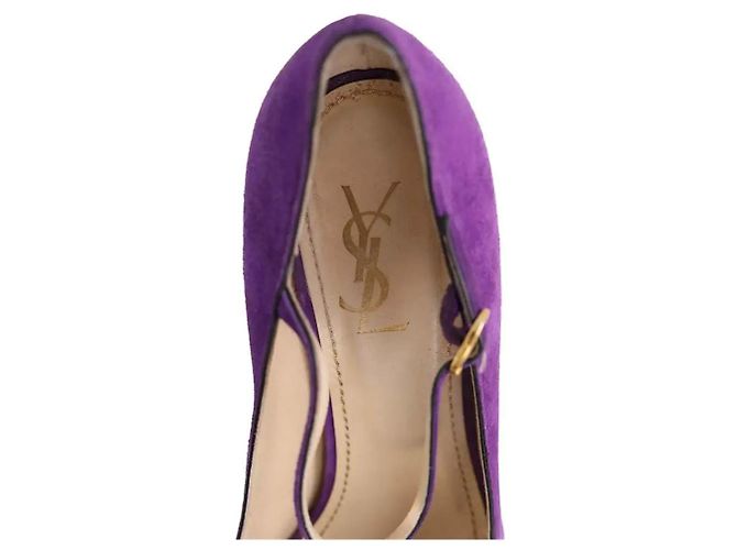 Yves Saint Laurent Saltos roxos - vista 5