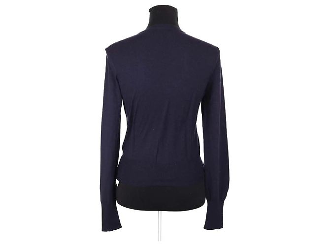 Alaïa Marineblauer Wollcardigan - Ansicht 4