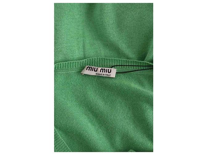 Miu Miu Cárdigan verde - vista 5