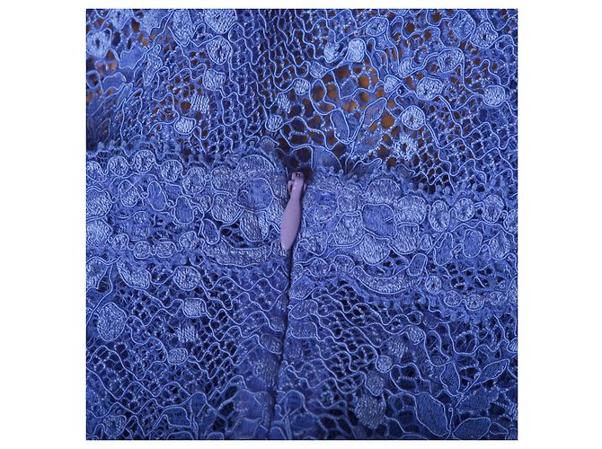 La Perla Blaue Spitzen-Nachtkleid Hellbraun - Ansicht 6