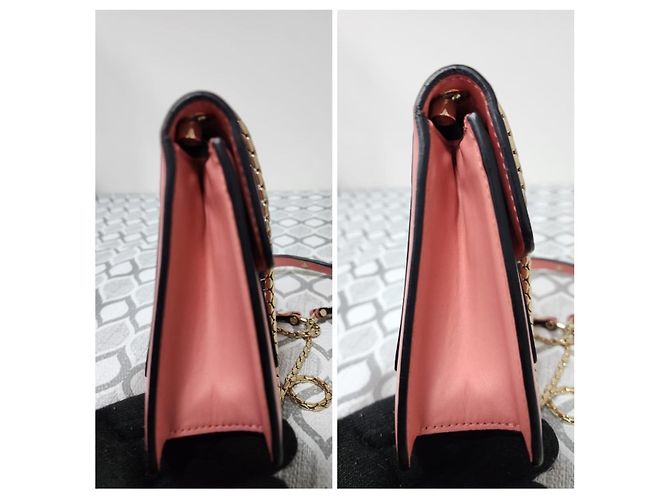 Autre Marque Borsa a tracolla in pelle di vitello Bvlgari Serpenti Forever pesca - vista 10