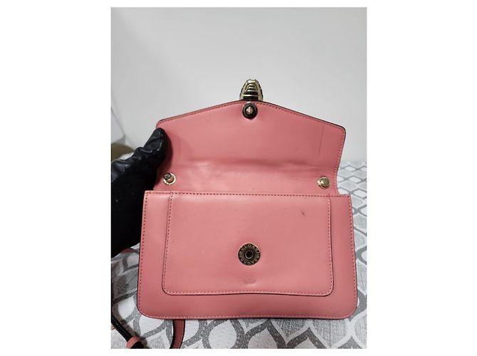 Autre Marque Borsa a tracolla in pelle di vitello Bvlgari Serpenti Forever pesca - vista 11