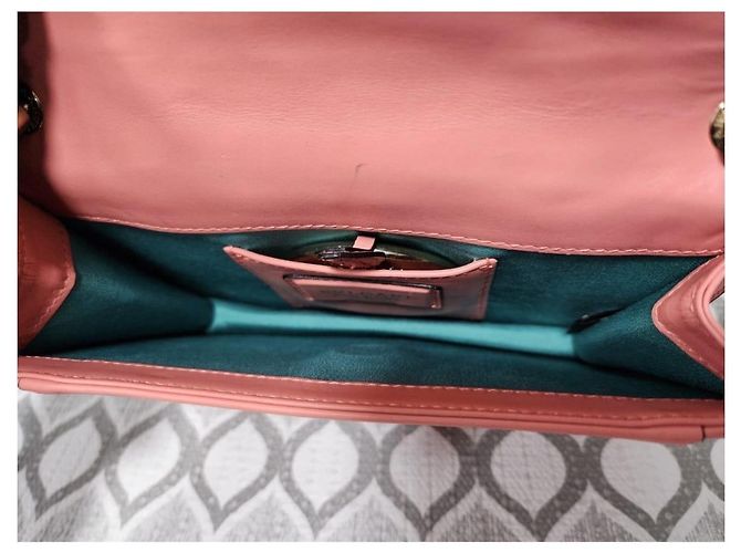 Autre Marque Borsa a tracolla in pelle di vitello Bvlgari Serpenti Forever pesca - vista 16