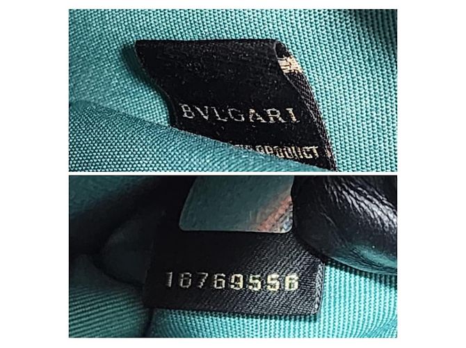 Autre Marque Borsa a tracolla in pelle di vitello Bvlgari Serpenti Forever pesca - vista 2