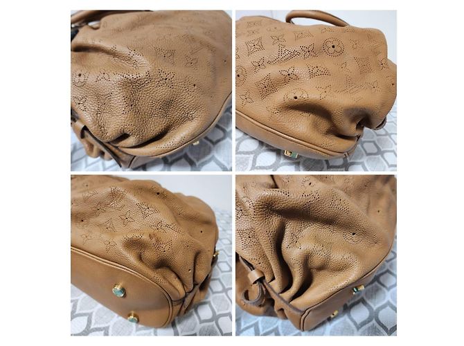 LOUIS VUITTON Borsa Hobo Mahina L Marrone - vue 10