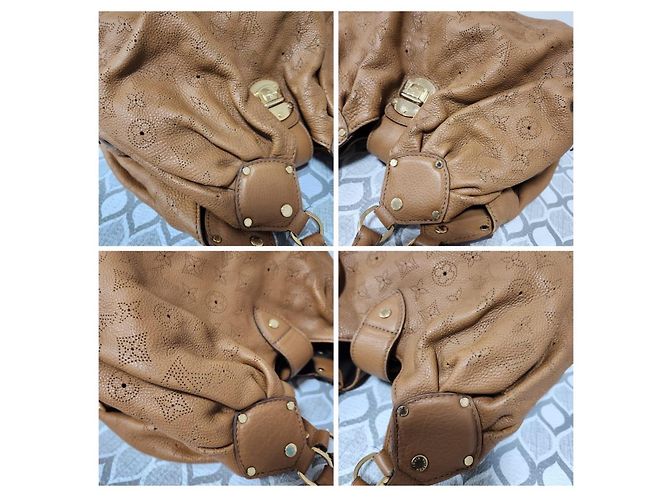 LOUIS VUITTON Borsa Hobo Mahina L Marrone - vue 8