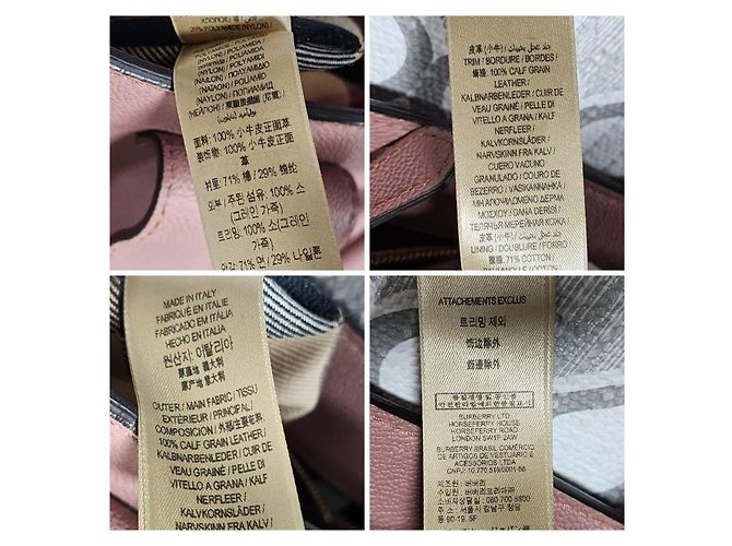 Bolsa de ombro de couro com fivela Burberry Nude - vista 6