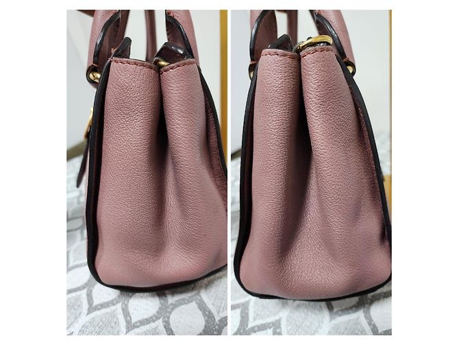 Bolsa de ombro de couro com fivela Burberry Nude - vista 7