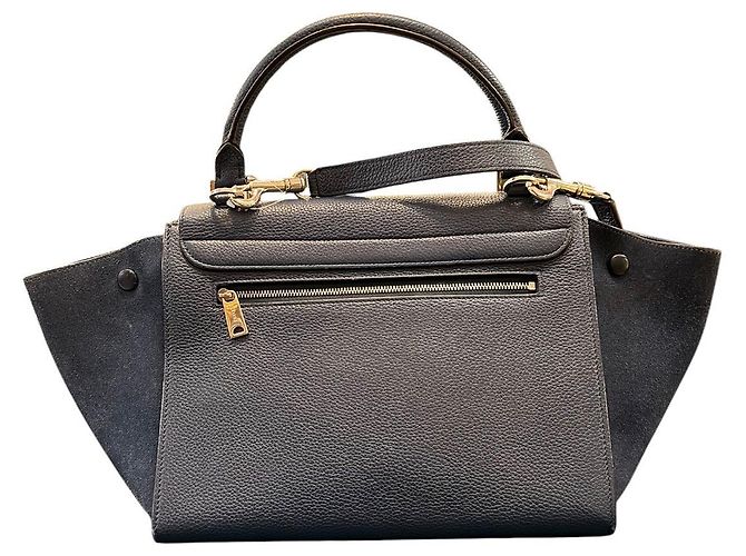 Borsa trapezio in pelle piccola Céline Paris - vista 4