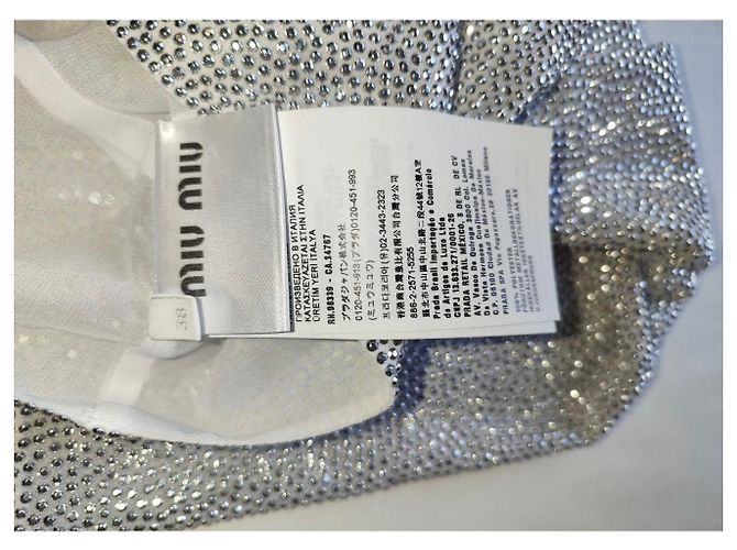 Miu Miu silberner Rockanzug Größe 38 gebraucht - Ansicht 9