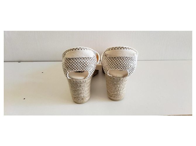 Espadrillas con zeppa Castaner Clara multicolori Bianco Blu Multicolore Beige Arancione - vista 8