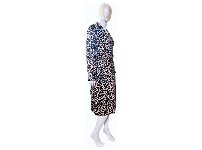 Gabardina Coach Oversize Estampado de Leopardo Multicolor - vista 6