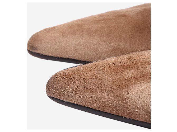 Khaite Stivali in suede marrone al ginocchio - taglia EU 39 - vista 4
