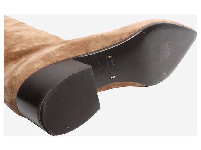 Khaite Stivali in suede marrone al ginocchio - taglia EU 39 - vista 5