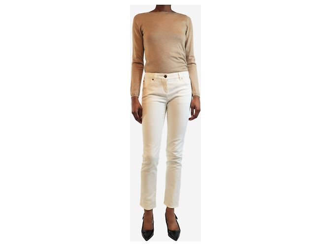 Brunello Cucinelli Jeans skinny blancos - talla UK 8 - vista 2