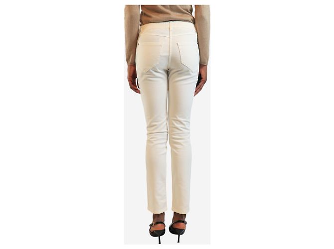 Brunello Cucinelli Jeans skinny blancos - talla UK 8 - vista 3