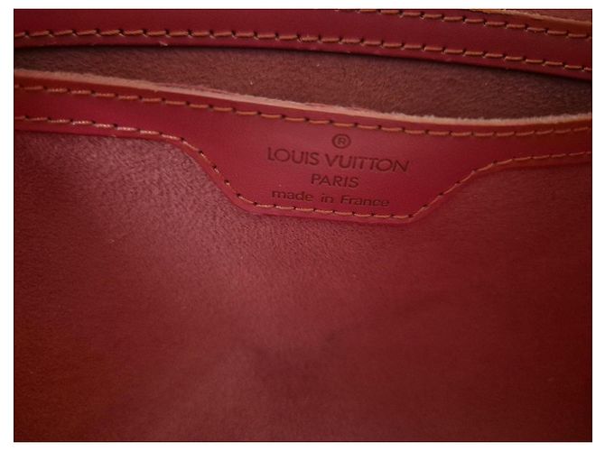 Soufflot Borsa Louis Vuitton in pelle Epi rossa Rosso - vista 10