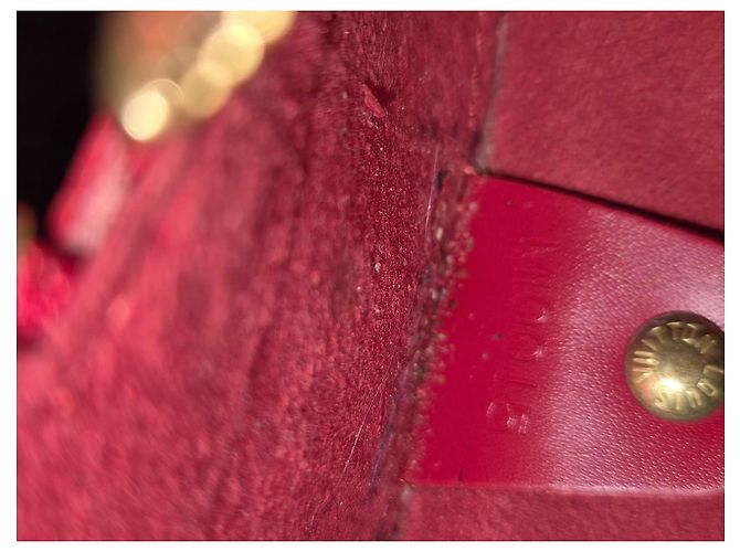 Soufflot Borsa Louis Vuitton in pelle Epi rossa Rosso - vista 9