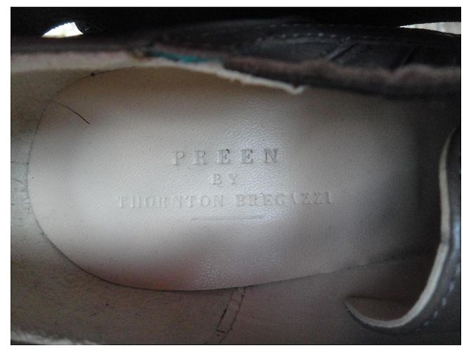 Botines de cuero Preen By Thornton Bregazzi Negro Gris Azul Claro - vista 6