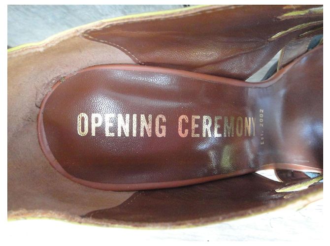 Sandali Opening Ceremony in pelle marrone chiaro - vista 6