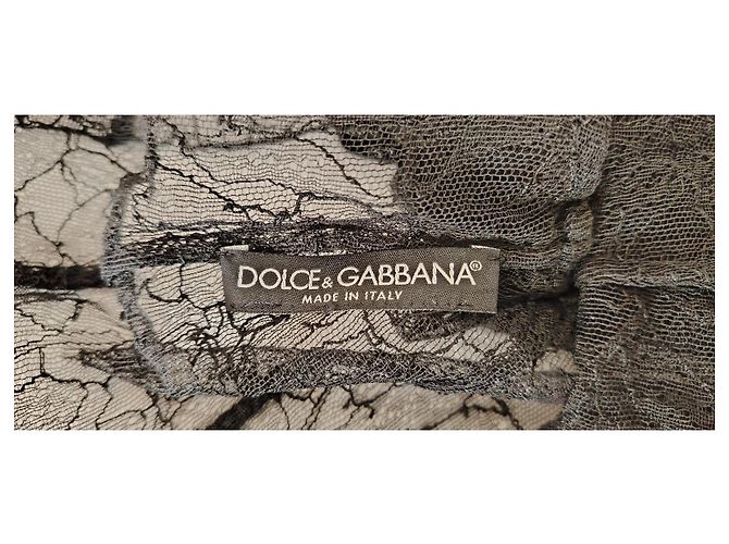 Dolce & Gabbana Top de Encaje Negro - vista 2