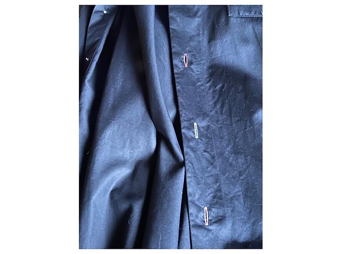 Autre Marque Camicia Xoox in cotone blu navy effetto satinato XXL - vista 11