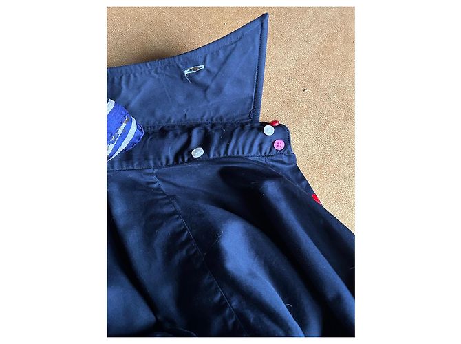 Autre Marque Camicia Xoox in cotone blu navy effetto satinato XXL - vista 13