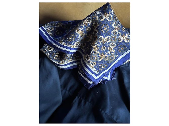 Autre Marque Camicia Xoox in cotone blu navy effetto satinato XXL - vista 17
