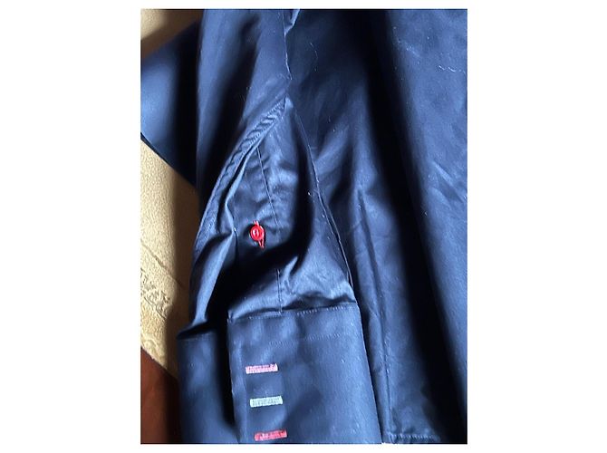Autre Marque Camicia Xoox in cotone blu navy effetto satinato XXL - vista 8