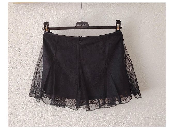 Dolce & Gabbana Schwarzer Spitzen-Minirock - Ansicht 3