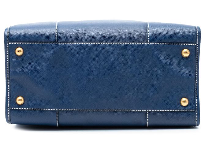 Prada Blue Saffiano Lux Einkaufstasche Blau - Ansicht 3