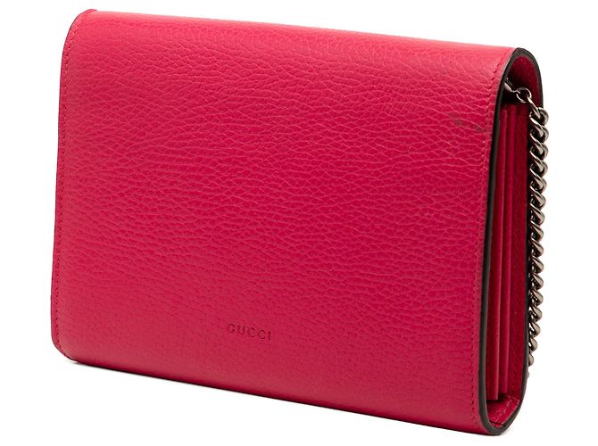 Cartera Gucci Dionysus de piel de ternera rosa con cadena - vista 2