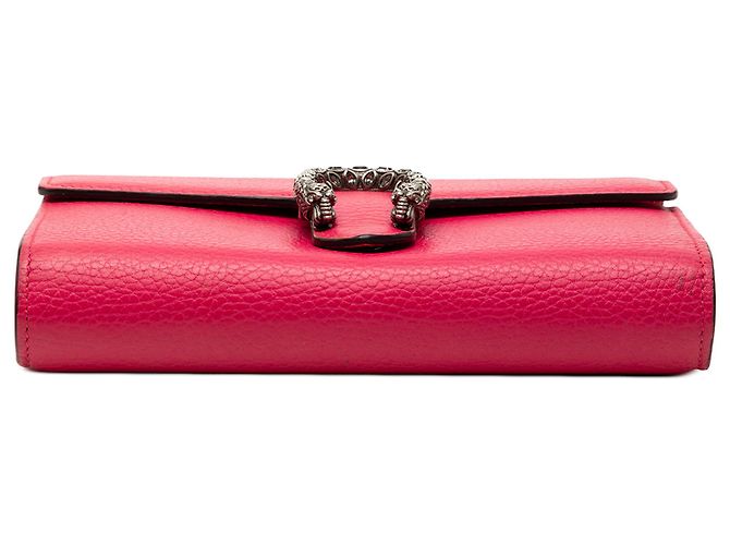 Cartera Gucci Dionysus de piel de ternera rosa con cadena - vista 3