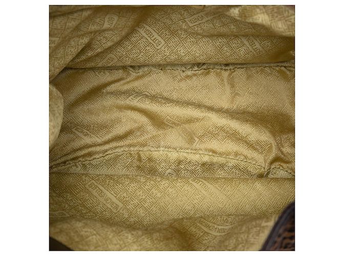 Borsa tote in nylon marrone con stampa leopardata Bottega Veneta - vista 4