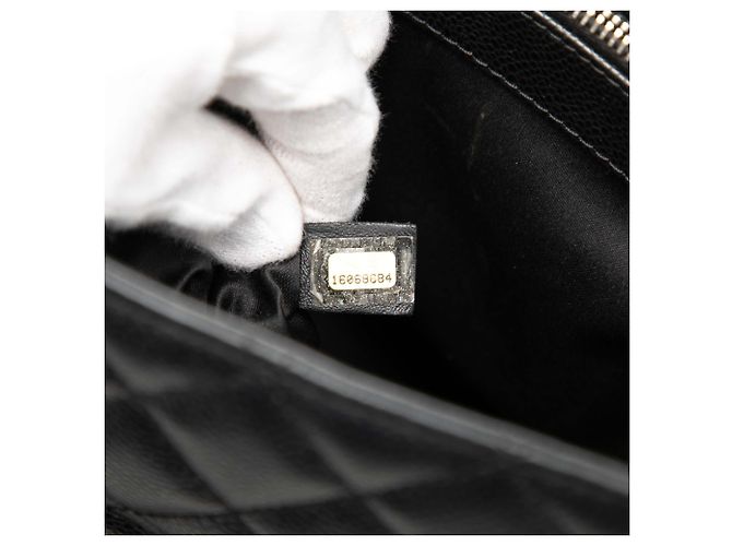 Chanel Gran Tote de Compras en Caviar Negro - vista 6