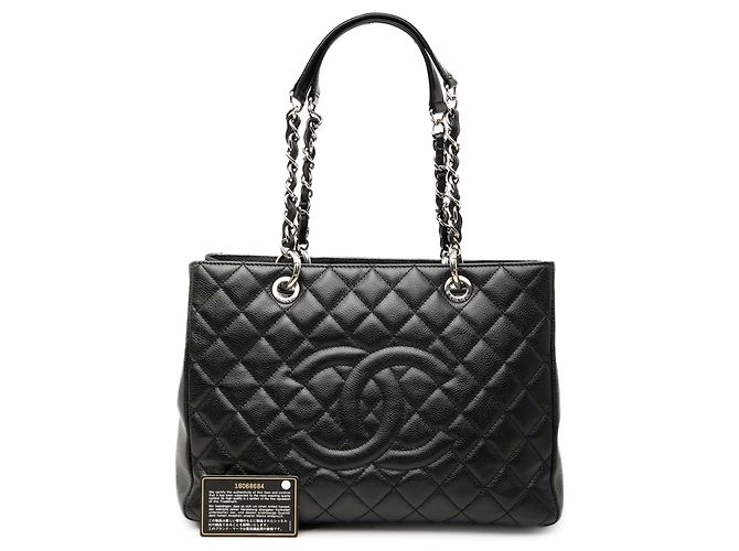 Chanel Gran Tote de Compras en Caviar Negro - vista 8