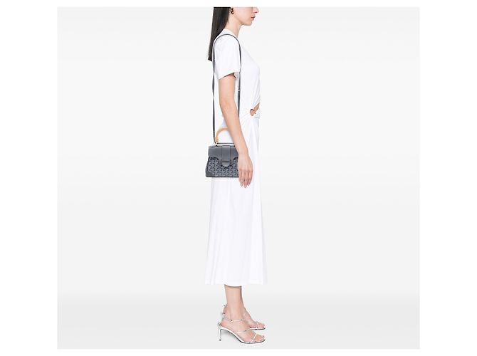 Goyard Mini Goyardine Saigon Souple Grigio Marrone - vista 7